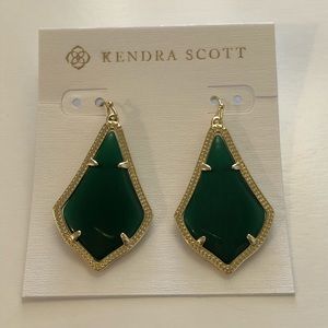Kendra Scott Alex Earrings In Emerald Cat’s Eye